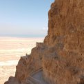 Masada - zostup k palácu